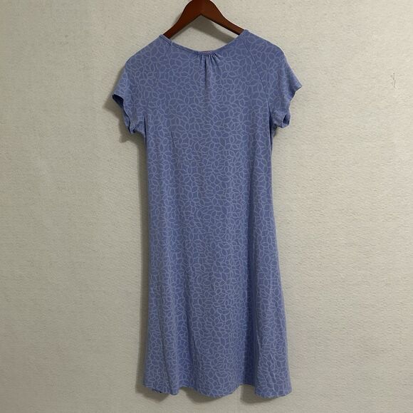 Fresh Produce Dress Women M Blue Emma Floral Pullover Stretch Cottage Comfy USA - Picture 11 of 11